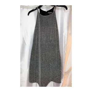Silver mini dress. Special occasion